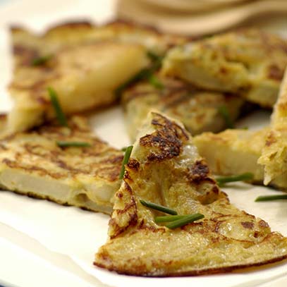 Spanish Potato Tortilla Wedges