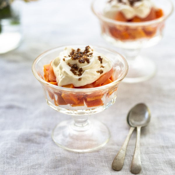 Stewed Quince with Yoghurt and Papino