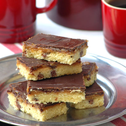 Sticky Finger Chocolate and Caramel Biscuits