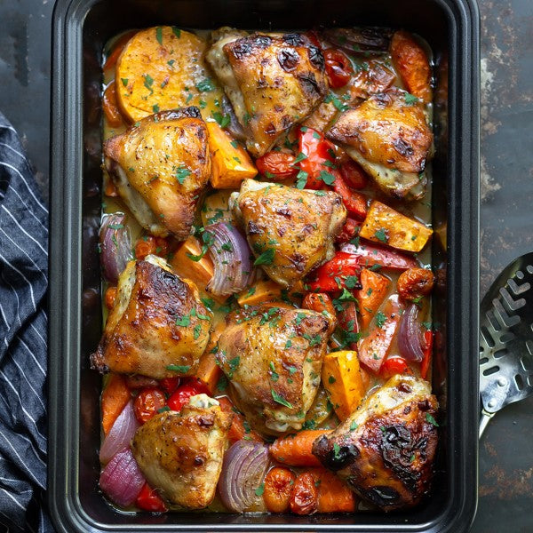 Chicken and Winter Vegetable Bake