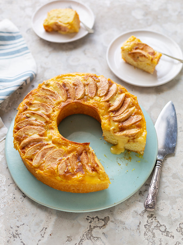 Apple Cake with Custard