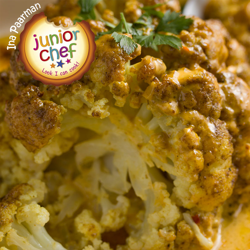 Baked Curried Cauliflower