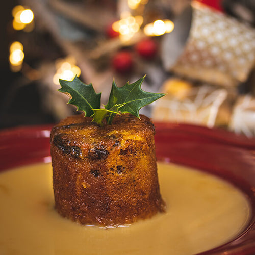 Boozy Mini Malva Puddings with Cranberries