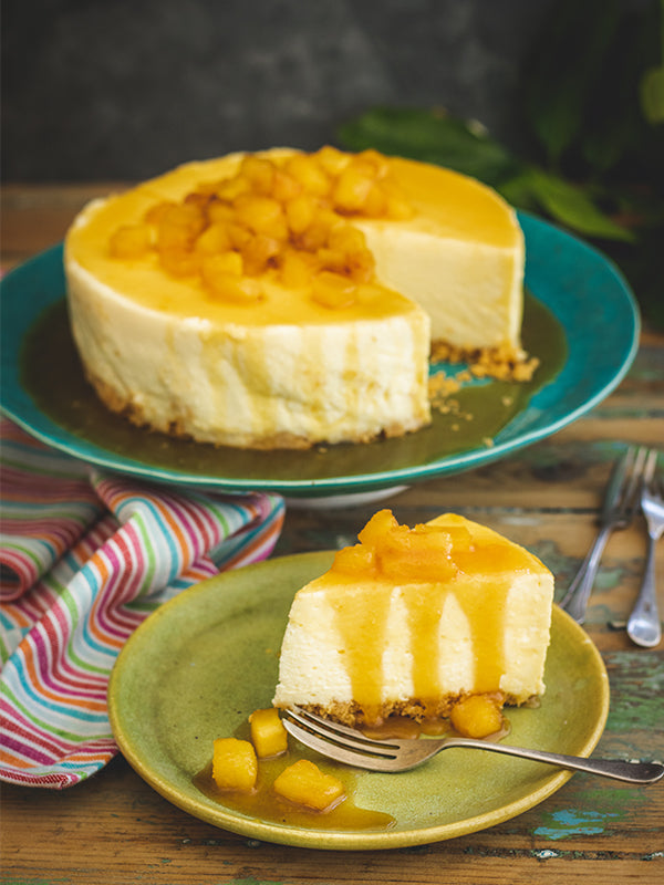 Cheesecake with Pineapple Caramel