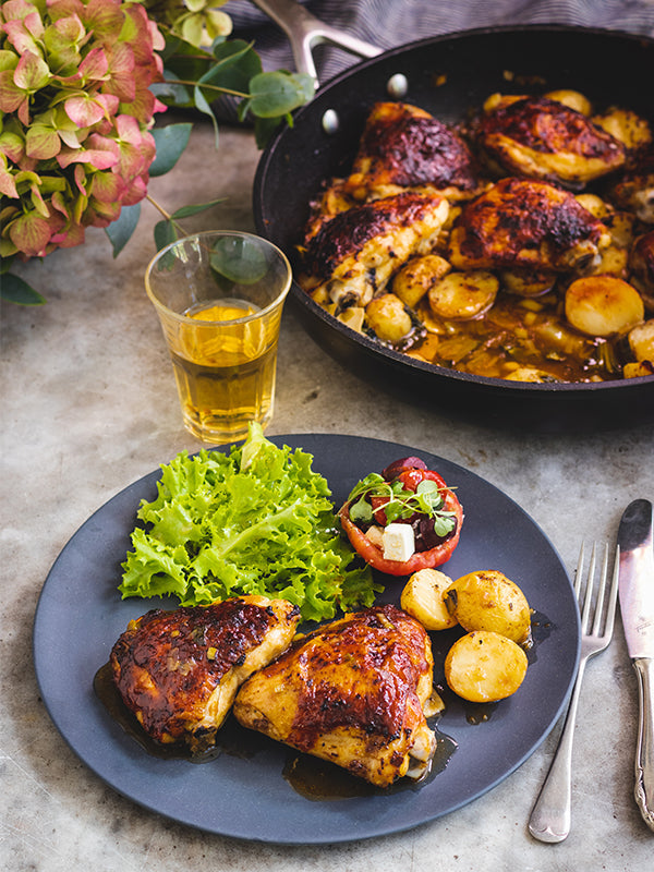 Chicken Thighs with Baby Potatoes