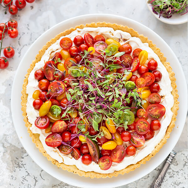 Fresh Cheese and Tomato Tart