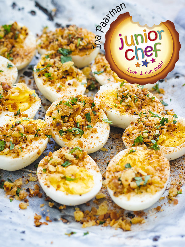 Hardboiled Eggs with Breadcrumb Topping