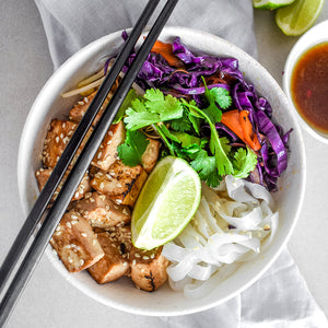 Honey and Soy Tofu Noodle Bowl