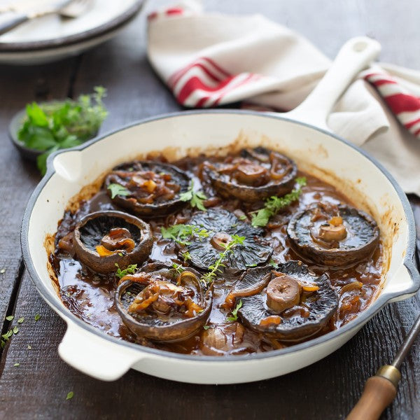 Mushroom Steaks with Butterbean Mash