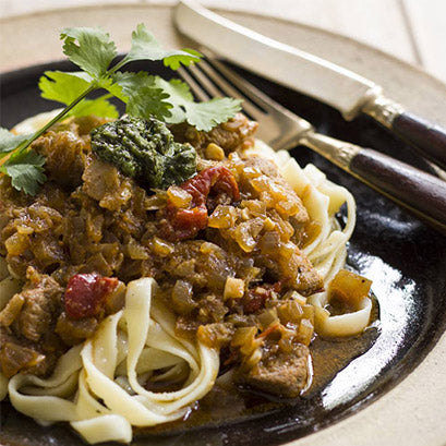 Pork Fillet with Roasted Red Pepper Pesto