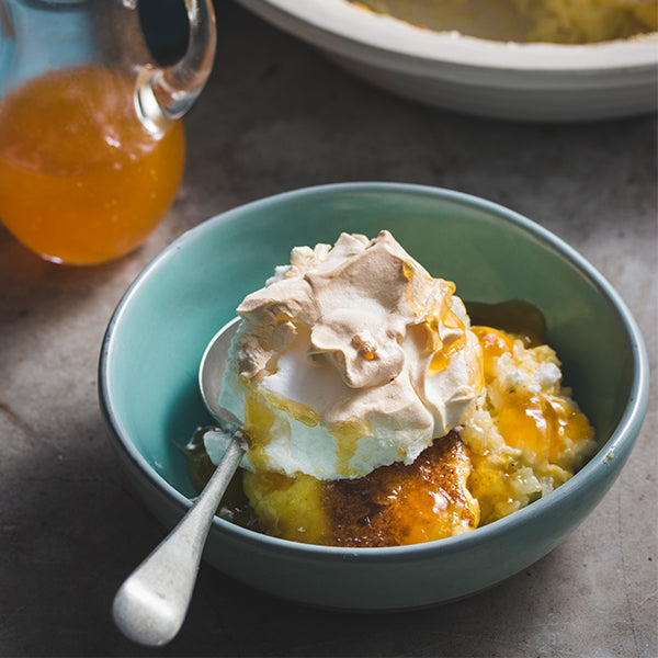 Rice Pudding with Meringue Topping