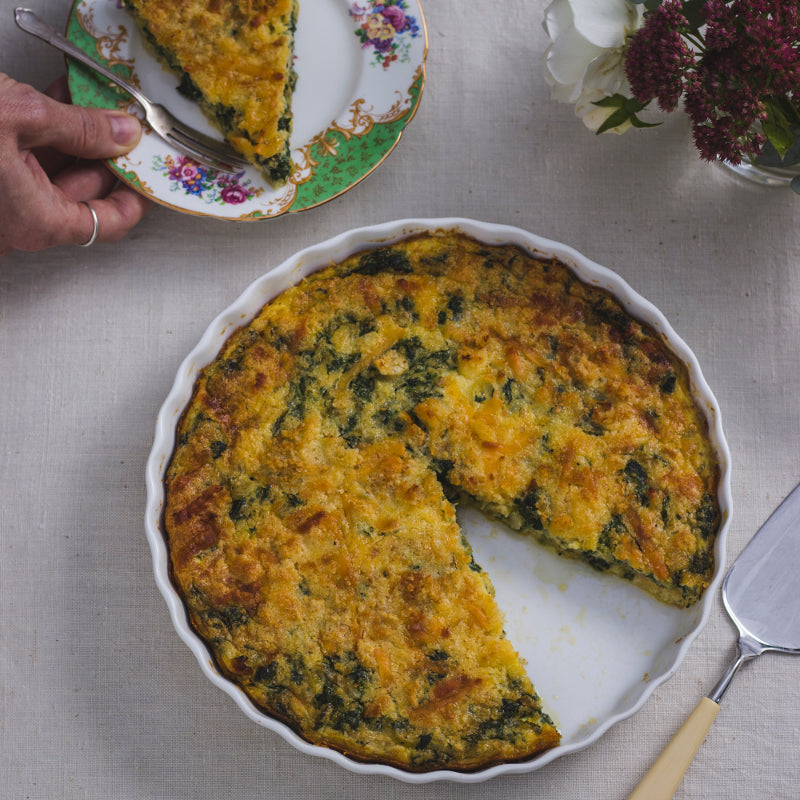 Spinach and Leek Quiche