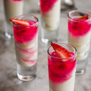 Individual Strawberry Cheesecake Desserts