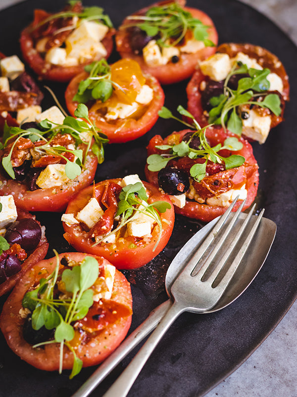 Tomato and Pepper Salad Cups