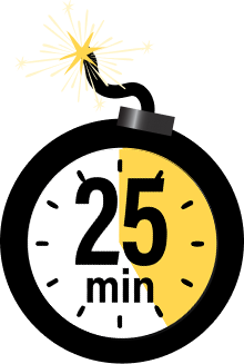 Illustration indicating air frying takes 15-20 minutes.