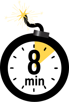 Illustration indicating pan frying takes 5-10 minutes.