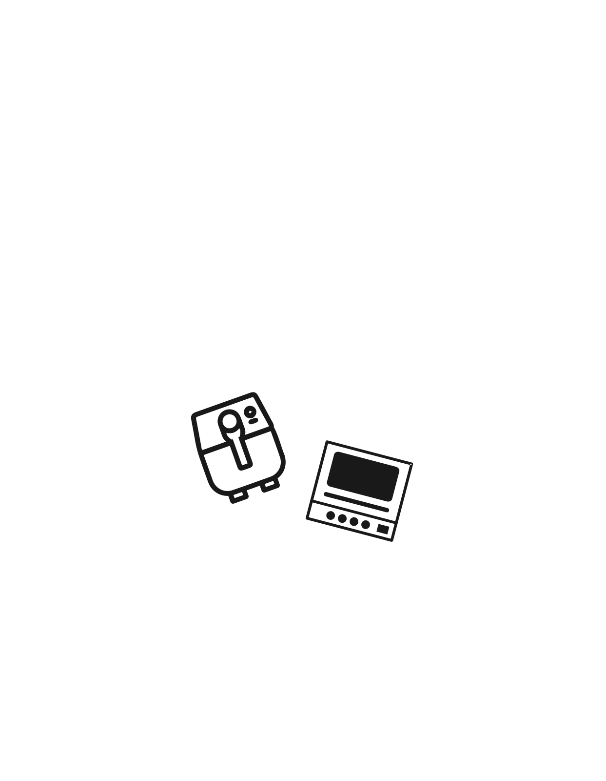 Illustration of air frying method.